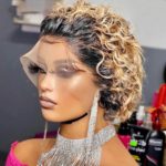 Perruque Pixie Afro couleur blonde