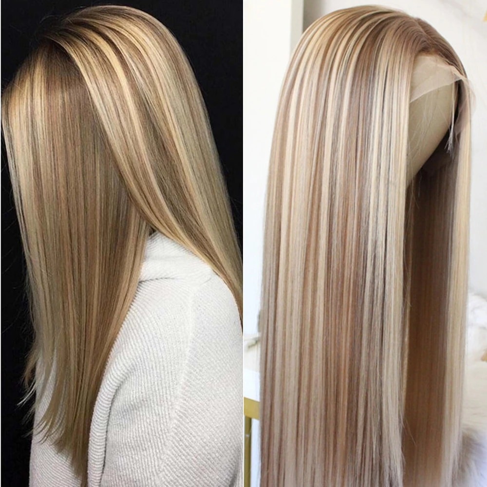 perruque blonde longue